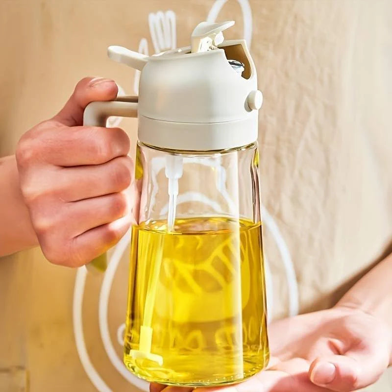 2-in-1 Glass Oil Sprayer and Dispenser Bottle- FYNESOL™