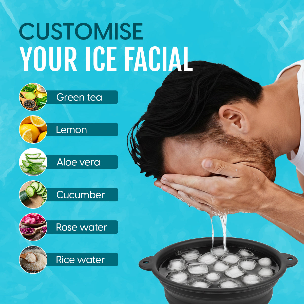 Foldable Ice Facial Bowl- FYNESOL™