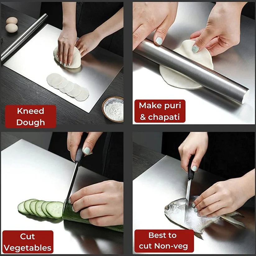 Stainless Steel Chopping Board- FYNESOL™